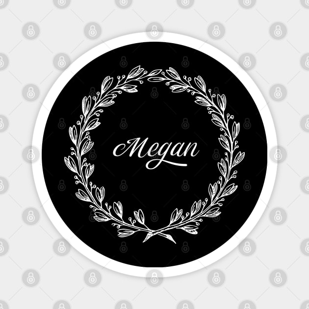 Megan Floral Wreath Magnet by anonopinion